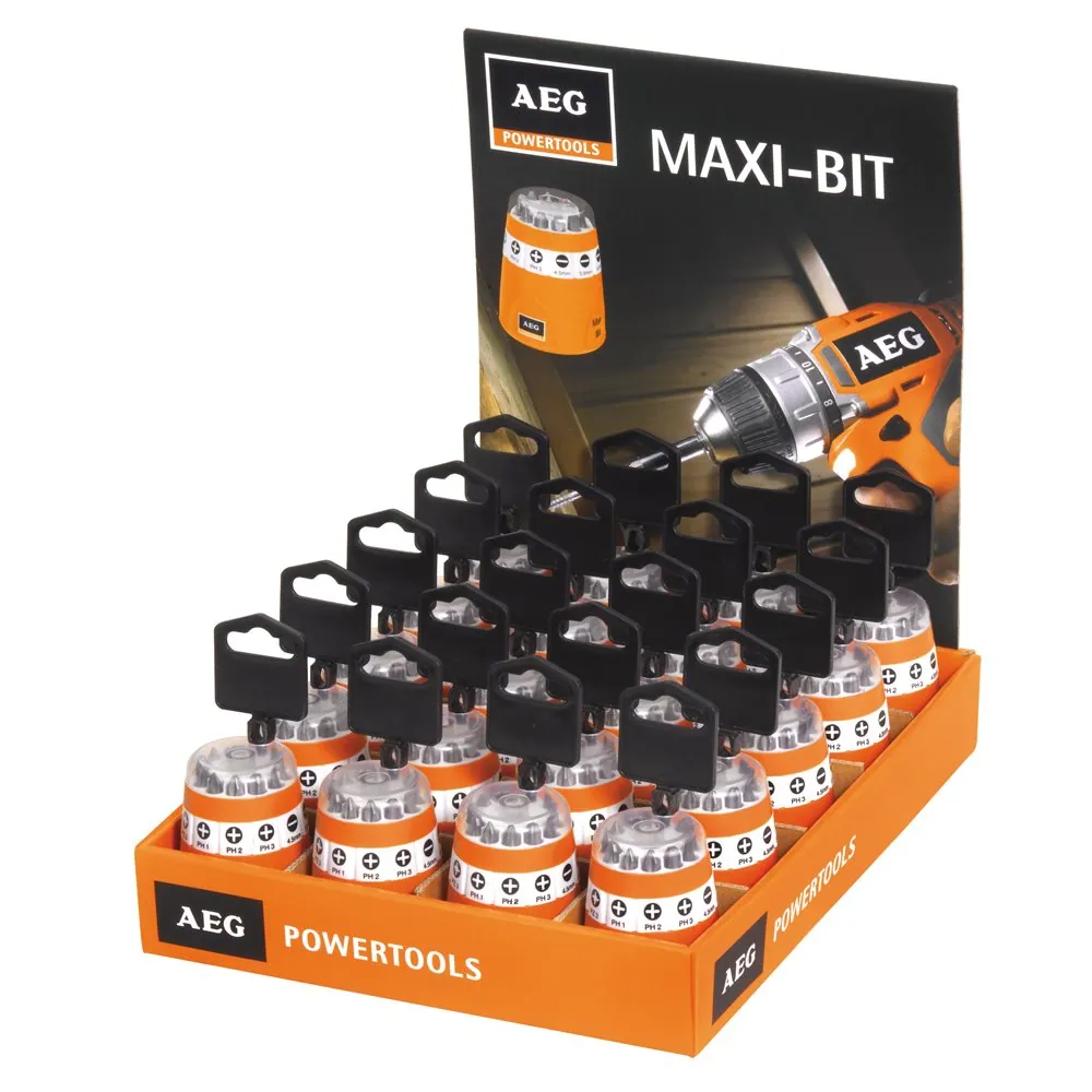 AEG Maxi-Bit tornavida uç seti (10 parça)