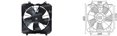 FAN MOTORU [] [HONDA CIVIC 1,4/1,8/2,2 2006->]