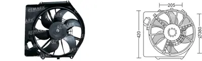FAN MOTORU [] [RENAULT CLIO 1,4-1,5DCI/KANGO/MEGANE I 1,9D]