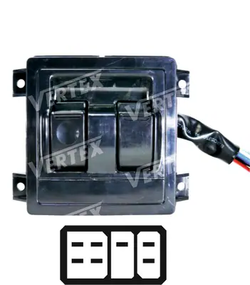 CAM ACMA KAPAMA ANAHTARI [SOL 2CAM - 7P.] [MITSUBISHI L300]