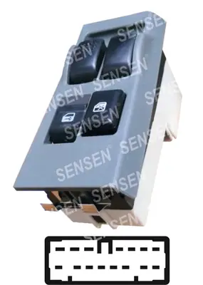 CAM ACMA KAPAMA ANAHTARI [SOL 2CAM - 24V. 15P.] [MITSUBISHI CANTER 2003 ->]