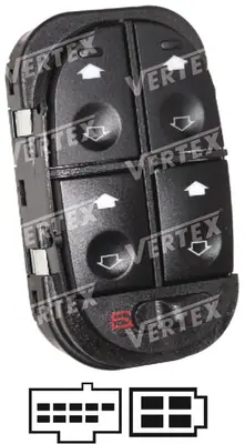 CAM ACMA KAPAMA ANAHTARI [SOL 4CAM - 12P.] [FORD MONDEO 1993 ->2000]
