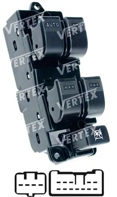 CAM ACMA KAPAMA ANAHTARI [SOL 4CAM - 16P.] [MAZDA 6 - B2500 RANGER 2003 ->]
