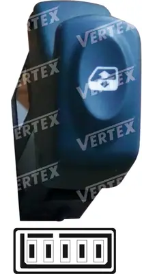 CAM ACMA KAPAMA ANAHTARI [SAG CAM TEKLI - 5P.] [RENAULT KANGOO/MEGAN/CLIO]