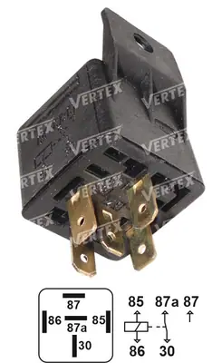 ROLE [AYAKLI 12V.20/30 AMPER 5P.CIFT PLATIN] []
