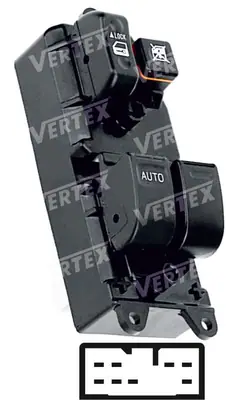 CAM ACMA KAPAMA ANAHTARI [SOL 2CAM - 8P.] [TOYOTA HILUX 2005 ->2007]