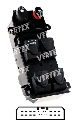 CAM ACMA KAPAMA ANAHTARI [SOL 4CAM - 22P.] [HONDA CIVIC 2006 ->2010]