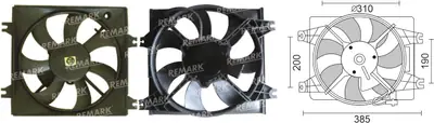 FAN MOTORU [KLIMA] [HYUNDAI ACCENT 1,3-1,5 2000->2006]