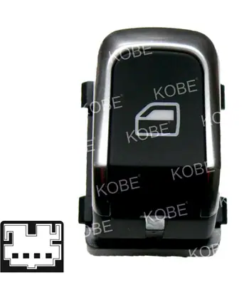 CAM ACMA KAPAMA ANAHTARI [SAG CAM TEKLI - KROM - 4P.] [AUDI Q3/A6/A7 2013->]