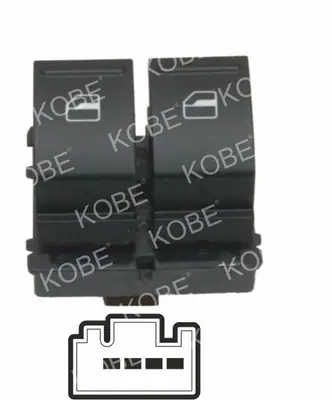 CAM ACMA KAPAMA ANAHTARI [SOL 2CAM - KAHVE - 4P.] [SKODA OCTAVIA/FABIA 2004 ->]