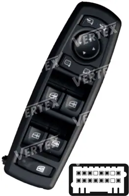 CAM ACMA KAPAMA ANAHTARI [SOL 4CAM - 13P.] [RENAULT FLUENCE/MEGANE III]