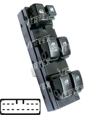 CAM ACMA KAPAMA ANAHTARI [SOL 4CAM - 14P.] [HYUNDAI TUCSON 2004->2010/SPORTAGE]
