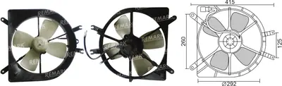 FAN MOTORU [] [HONDA CIVIC 1,4/1,5 1992->1999]