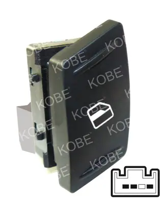 CAM ACMA KAPAMA ANAHTARI [TEK CAM ARKA SOL - 3P.] [SKODA OCTAVIA/FABIA 2004->]
