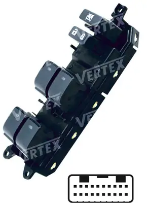 CAM ACMA KAPAMA ANAHTARI [SOL 4CAM - 20P.] [TOYOTA COROLLA/AVENSIS 2013 ->]