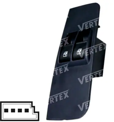 CAM ACMA KAPAMA ANAHTARI [SOL 2CAM - CERCEVELI - 4P.] [FIAT SIENA/LINEA]