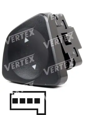 CAM ACMA KAPAMA ANAHTARI [SOL CAM - 4P.] [FIAT PANDA 2004>/ FIAT 500]