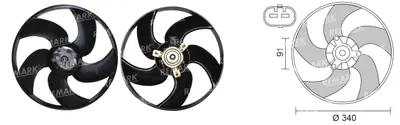 FAN MOTORU [KLIMASIZ] [PEUGEOT 206 1998->2008]