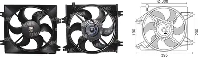 FAN MOTORU [] [HYUNDAI ACCENT 1,3/1,5/1,6 1995->1999]