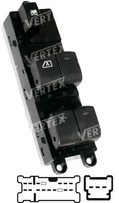 CAM ACMA KAPAMA ANAHTARI [SOL 4CAM - 17P.] [NISSAN NAVARA/PATHFINDER]
