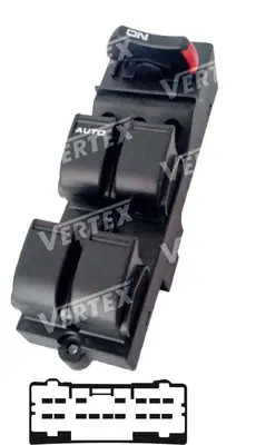 CAM ACMA KAPAMA ANAHTARI [SOL 4CAM - 17P.] [HONDA CIVIC/ACURA 1996 ->2000]