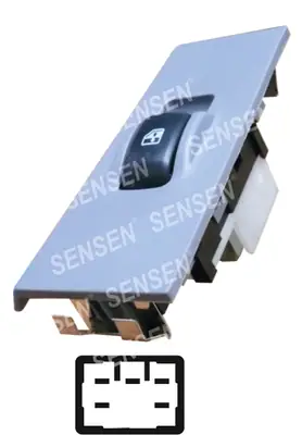 CAM ACMA KAPAMA ANAHTARI [SAG CAM TEKLI - 12V. 5P.] [MITSUBISHI CANTER 2001->]