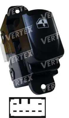 CAM ACMA KAPAMA ANAHTARI [SAG CAM TEKLI - 7P.] [HYUNDAI ACCENT ERA 2005 ->]