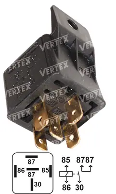 ROLE [AYAKLI 12V.30 AMPER 5P.TEK PLATIN] []