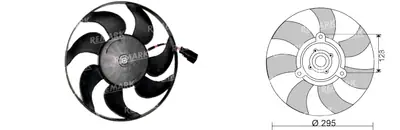 FAN MOTORU [] [VW.GOLF V/VI 1,6 TDI/1,9TDI]