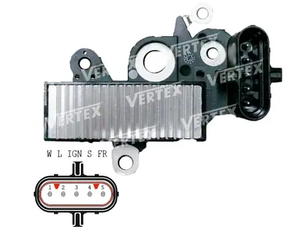 ALTERNATÖR KONJEKTOR [DELCO TİPİ 24V.5P.] [MERCEDES AXOR/ATECO/ACTRO 2013->]