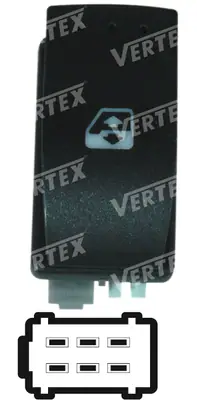 CAM ACMA KAPAMA ANAHTARI [SAG CAM TEKLI - 6P.] [RENAULT MEGANE II DYNAMIC]
