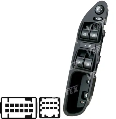 CAM ACMA KAPAMA ANAHTARI [SOL 4CAM - 20P.] [FIAT DOBLO III GENIS AILE]