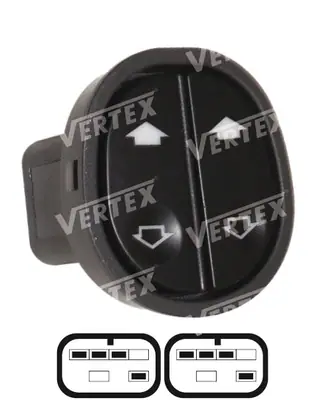 CAM ACMA KAPAMA ANAHTARI [SOL 2CAM - CERCEVELI - 8P.] [FORD FIESTA/CONNECT]