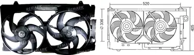 FAN MOTORU [CIFTLI FAN] [PEUGEOT 306/CITROEN BERLINGO 1,9D]