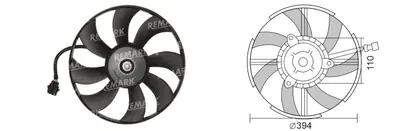 FAN MOTORU [] [VW.POLO/CORDOBA 1,4TDI 2004->2007]