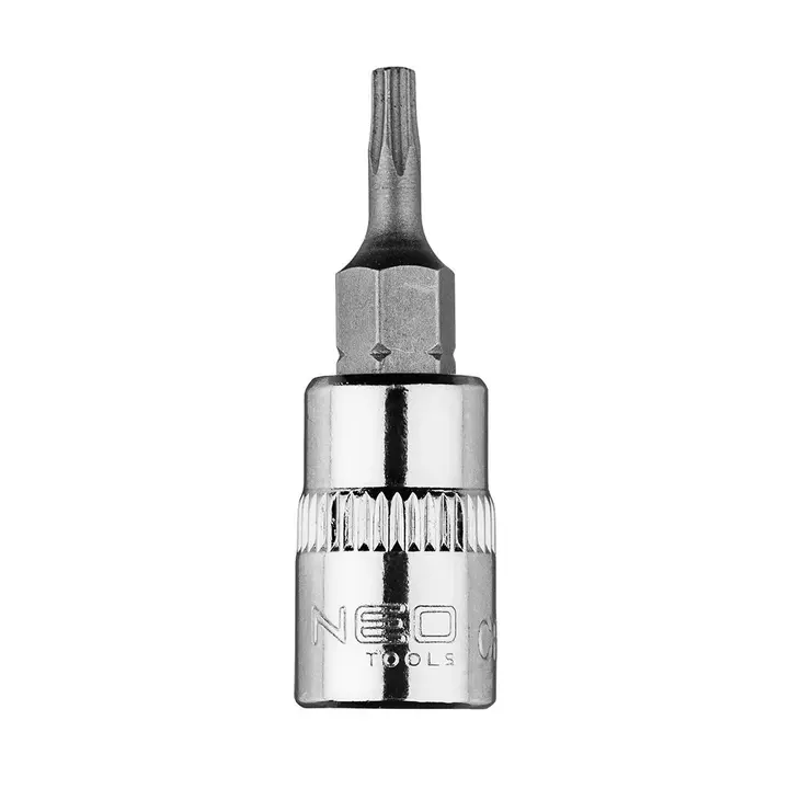 Torx TX10 1/4 lokma üzerine uç, kısa, 37 mm