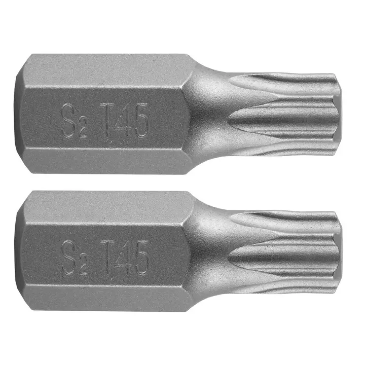 Torx uç T45 x 30 mm, S2, 2 adet