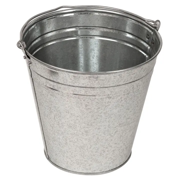 Çinko kaplamalı çelik kova, 12 l