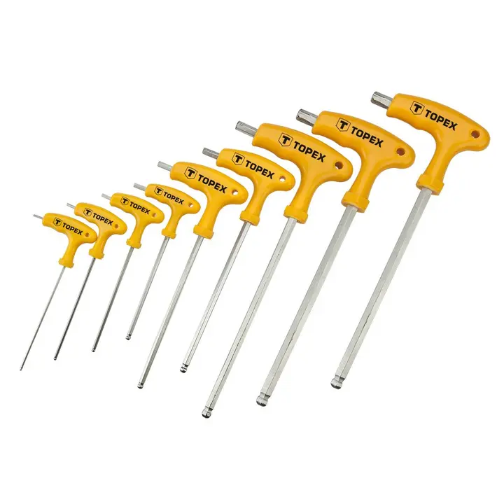 T tipi Torx anahtar T10-T50, 9 parça set
