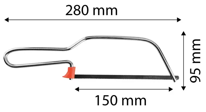 Mini metal testeresi, çelik, 150 mm