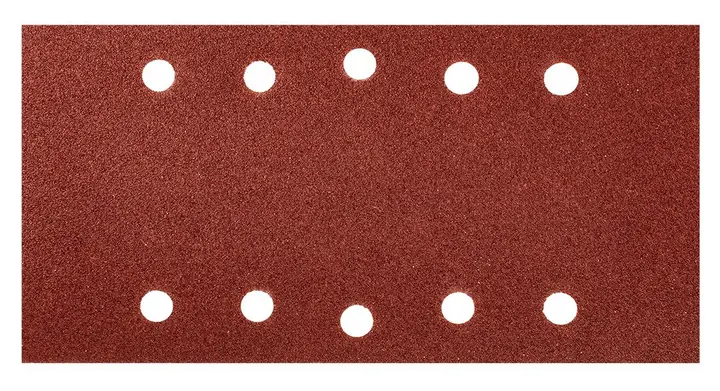 Cırt bantlı zımpara kağıdı 115 x 230 mm, P80, 5 adet, 10 delikli