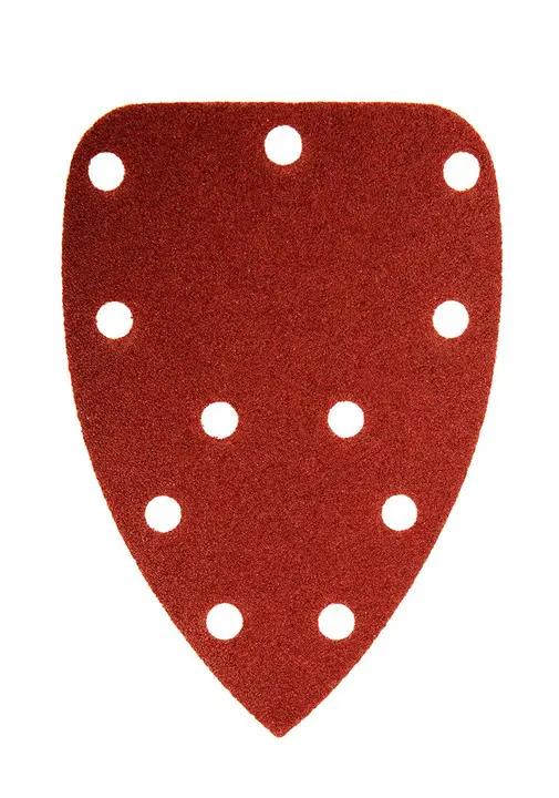 Cırt bantlı zımpara yaprağı, ütü tipi 80 x 140 mm, P80, 5 adet, 59G336 için 11 delikli