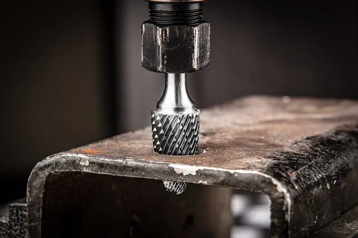 HM metal freze ucu, F tipi (sivri yuvarlak), 16 x 25 mm, şaft 6 x 45 mm