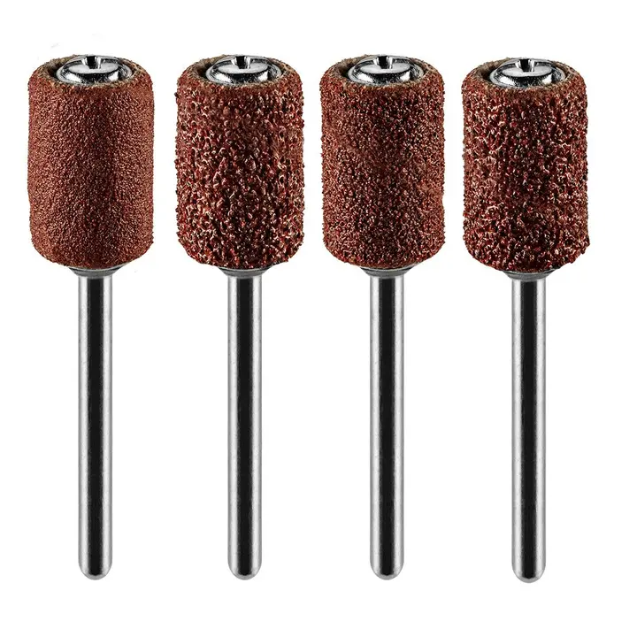 Zımpara bantları 6,3 mm, K60, K80, K120, K240, 100 parçalık set + sap 3,2 mm, 2 adet