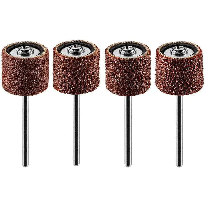 Zımpara bantları 12,7 mm, K60, K80, K120, K240, 100 parçalık set + sap 3,2 mm, 2 adet