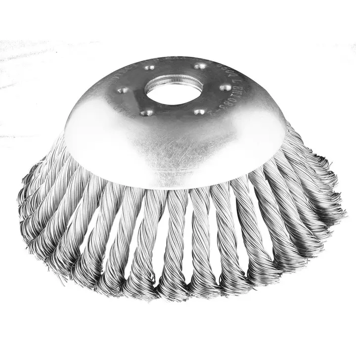 Motorlu tırpan için çelik tel fırça 150 x 25.4 mm, sert