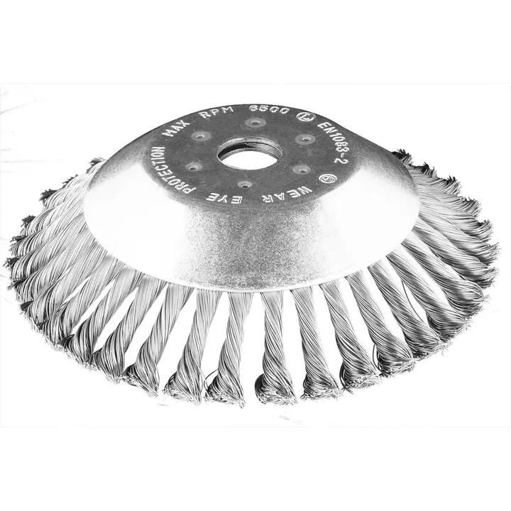 Motorlu tırpan için çelik tel fırça 200 x 25.4 mm, sert