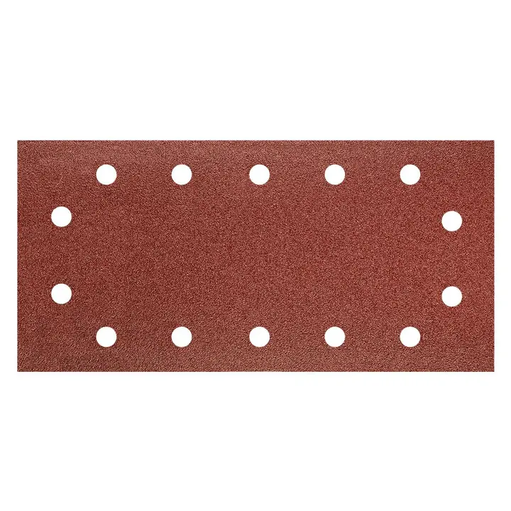 Zımpara kağıdı, cırt bantlı 115 x 230 mm, K80, 5 adet, delikli