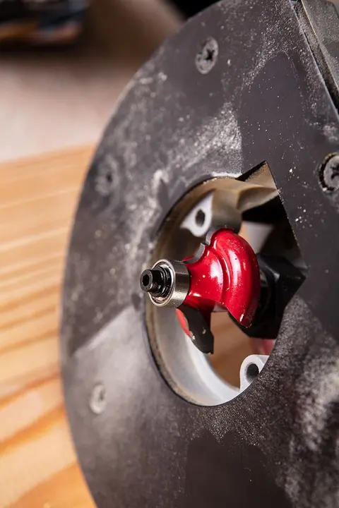 Rulmanlı profil freze ucu, dekoratif, TCT, 35.2 x 15.9 mm, şaft 8 mm