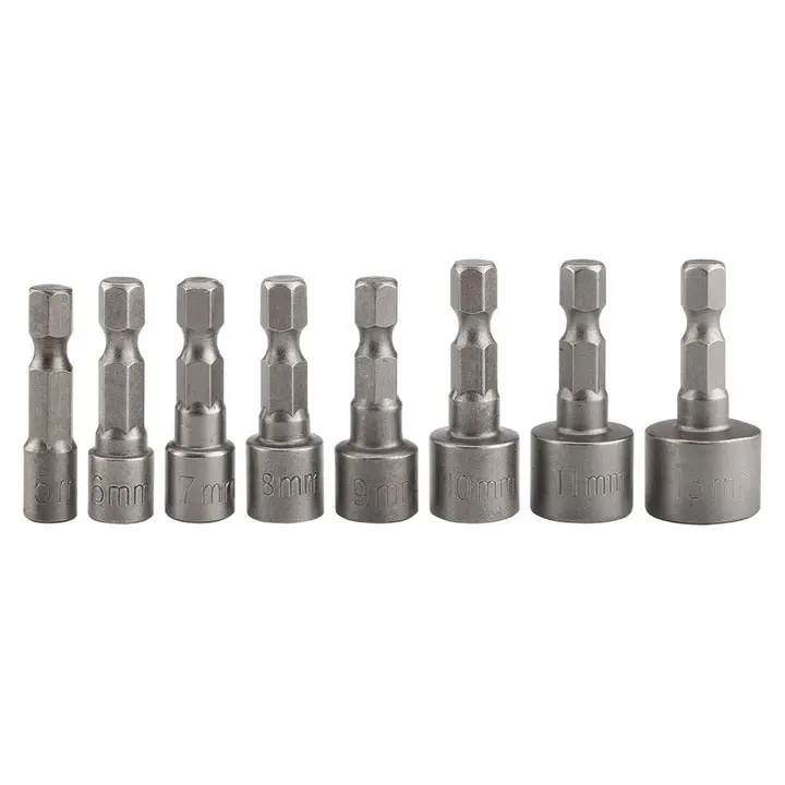 Tornavida lokması seti 5/6/7/8/9/10/11/13 mm, Hex, 8 adet